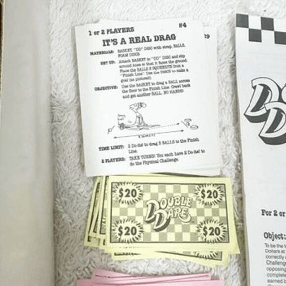 Vintage Nickelodeon Double Dare Skill Action Game Counted & Complete - Picture 7 of 11